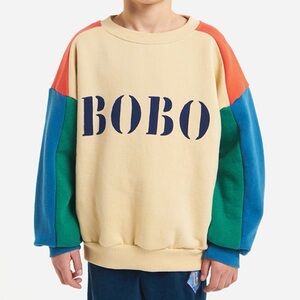 Bobo Choses Boys Color-block Organic Cotton Crewneck Sweatshirt(Size 6-7yrs)